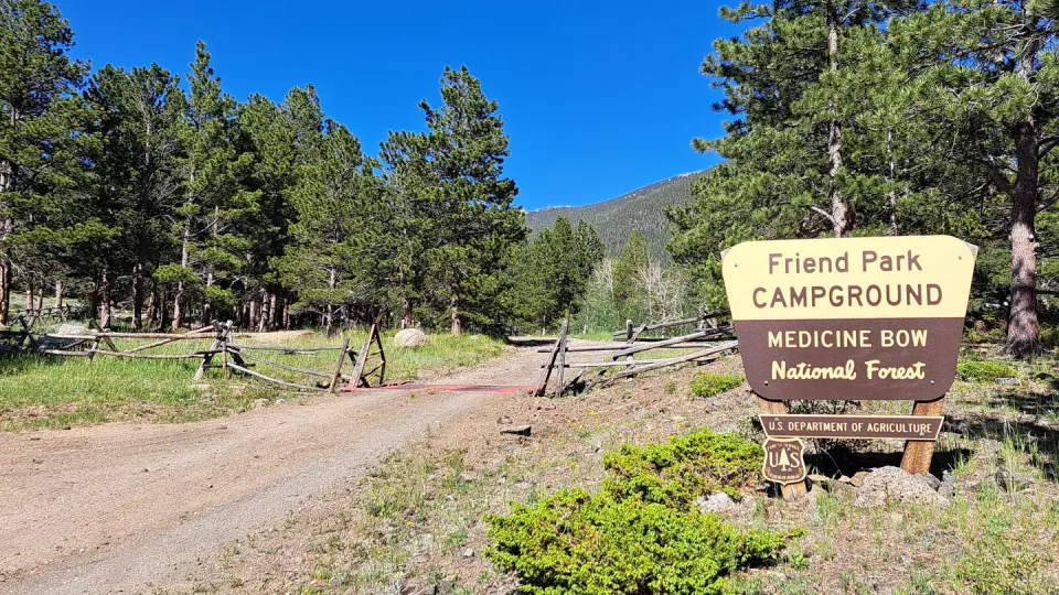 Friend Park Campground Site Sign