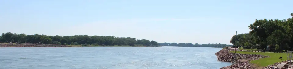 Missouri River boat ramp at Nebraska Tailwaters